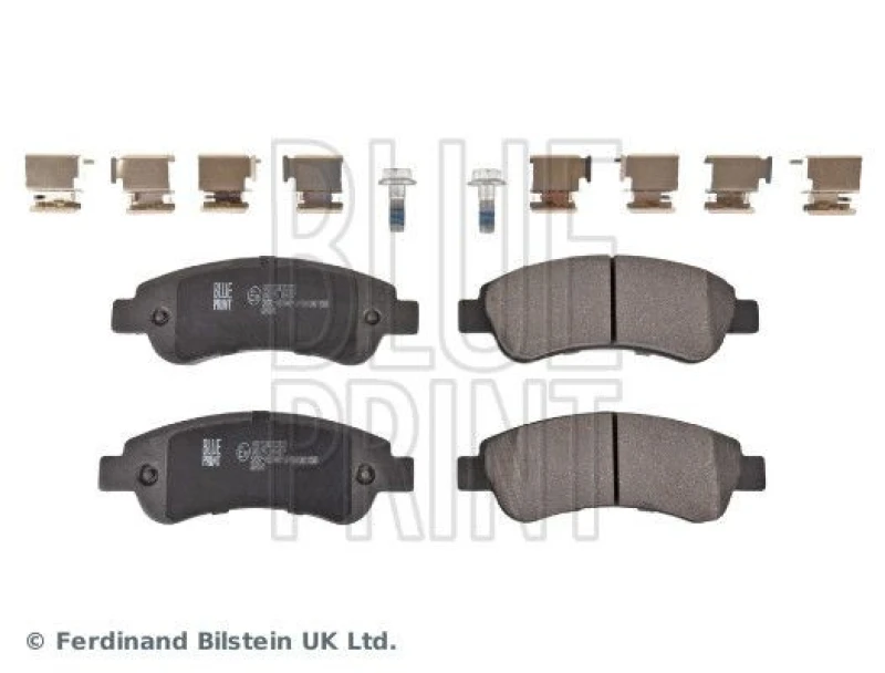 Image of Blue PRINT Brake pad set Blue PRINT ADP154258