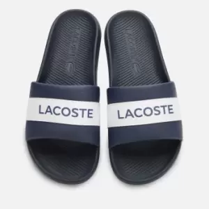 Lacoste Mens Croco Slide 0721 1 Sandals - Navy/White - UK 10