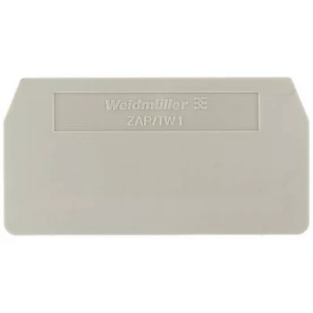 image of Weidmueller 1608750000 ZAPTW 1 BL End Plates And Dividers Compatible with details ZDU 2.5