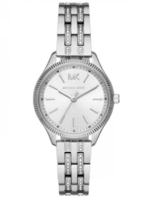 Image of Michael Kors Ladies Lexington Pave Stainless Steel Bracelet Watch...
