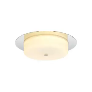 image of Luminosa Ceiling, 18W LED, 3000K, 1080lm, IP44, Polished Chrome, 3yrs Warranty