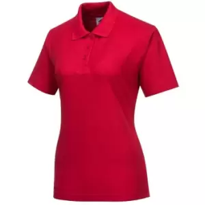 Image of Portwest Ladies Naples Polo Shirt Red 2XL