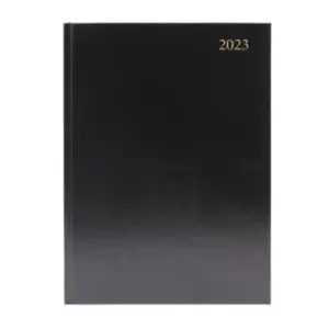 Image of Desk Diary Week To View A4 Black 2023 KFA43BK23