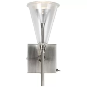 image of Wall Light Satin Nickel