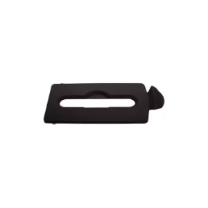 Image of Slim Jim Recycling Station Bin Paper Slot Lid Brown