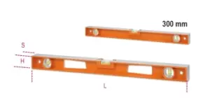 image of Beta Tools 1696D Die Cast Aluminium Spirit Level with 4x Ground Base 300mm