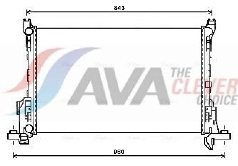 Image of Engine radiator AVA COOLING SYSTEMS RT2623