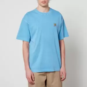 Image of Carhartt Wip S/S Nelson T-Shirt, Piscine, Male, T-Shirts, I029949.1D5GD