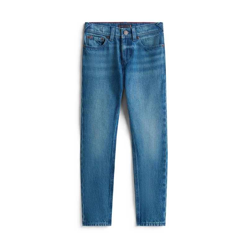 Image of Tommy Hilfiger Kids Scanton Straight Leg Jeans Mid Blue 1CD male 6Y