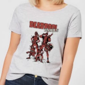 Image of Marvel Deadpool Family Group Womens T-Shirt - Grey - 3XL