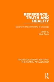 Image of Reference Truth and Reality Essays on the Philosophy of Language