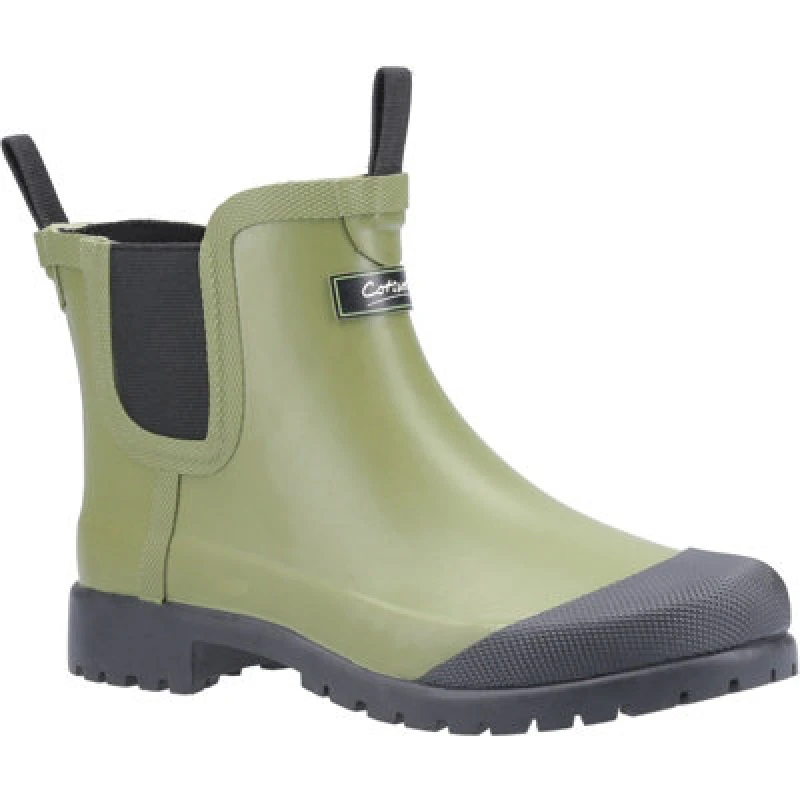 Image of Cotswold Womens Blenheim Short Chelsea Wellington Boots UK Size 7 (EU 40) Green COT652-GREEN-7