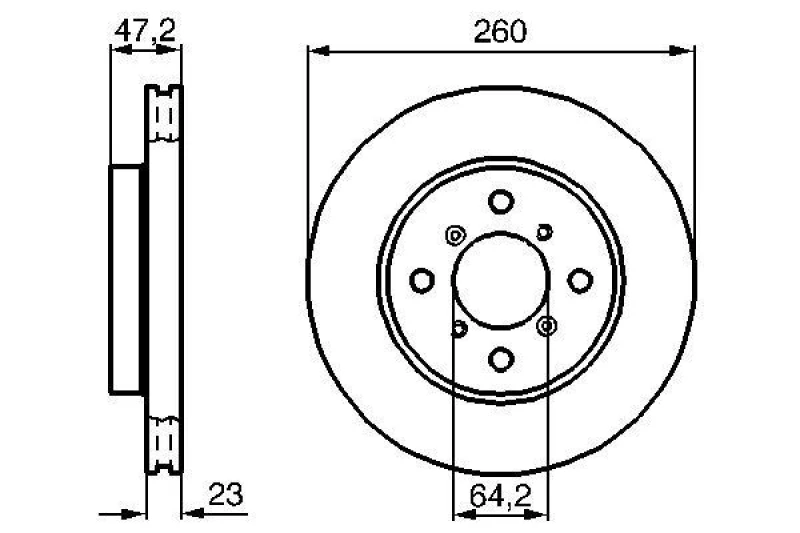 Image of Brake disc Bosch 0 986 478 415
