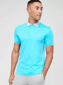 Image of BOSS Paule 1 Polo Shirt - Open Blue, Open Blue Size M Men