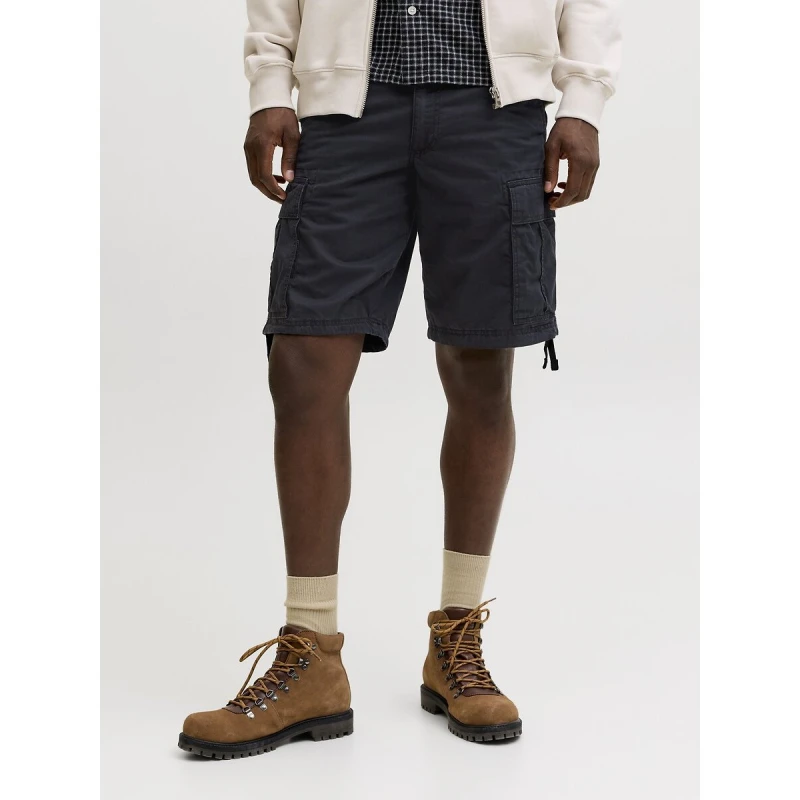Image of jack & jones Relaxed Utility Bermuda Shorts Black Cotton XL