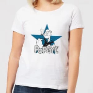 Image of Popeye Popeye Womens T-Shirt - White - 3XL