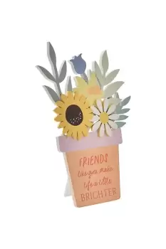 Image of Mother's Day Flower Pot Plaque "Friend"