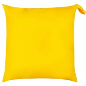 image of Plain Neon Large 70cm Outdoor Floor Cushion Yellow, Yellow / 70 x 70cm / Cover Only