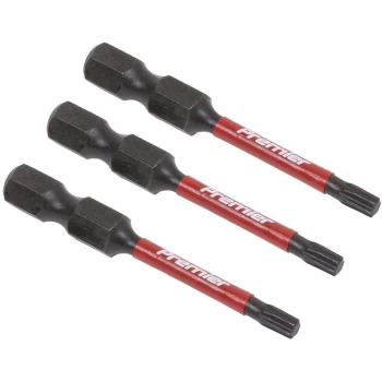 image of Sealey - AK8241 TRX-Star* T15 Impact Power Tool Bits 50mm - 3pc