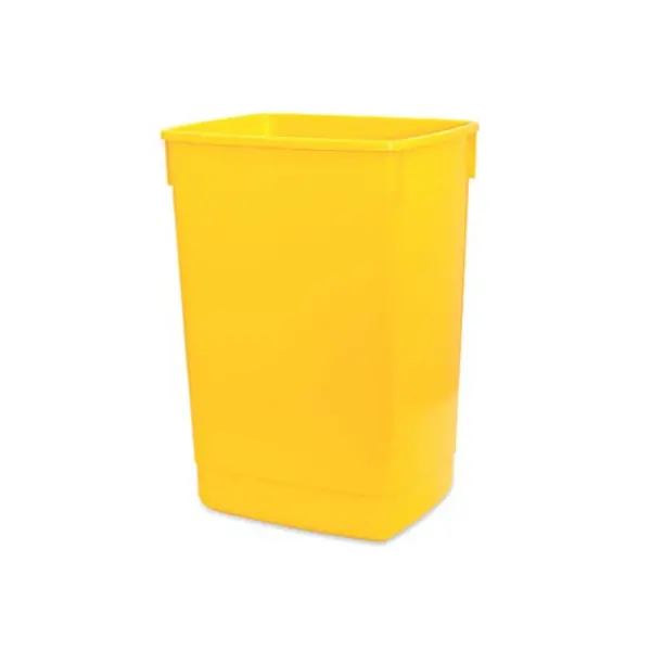 image of Addis Addis 60 Litre Flip Top Bin Yellow Base 510901 510901