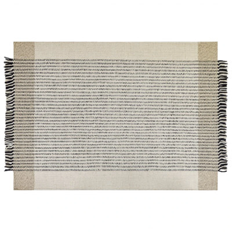 Image of Beliani Rug Divarli Beige 160 X 230 Cm Wool