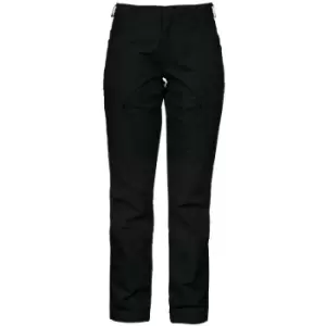 image of Projob Womens/Ladies Stretch Cargo Trousers (27R) (Black) - Black