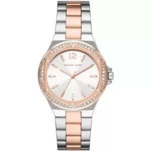 Image of Michael Kors Lennox Three-Hand Two-Tone Stainless Steel Watch