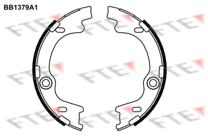 Image of Handbrake shoes FTE 9100123