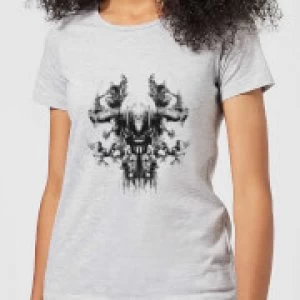 image of Avengers Endgame Thanos Rorschach Womens T-Shirt - Grey - 3XL