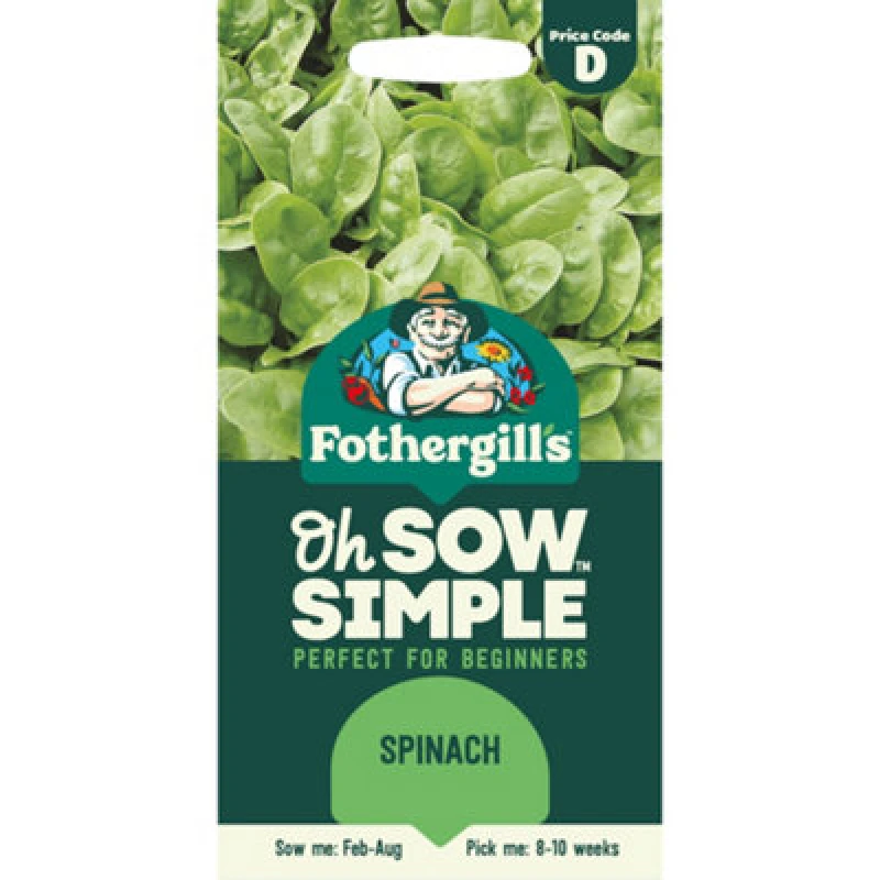 Image of Mr Fothergills Oh Sow Simple Spinach Vegetable Seeds