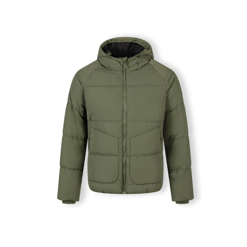 Image of Minoti Boys quilted jacket with raglan sleeves khaki Khaki male X Small