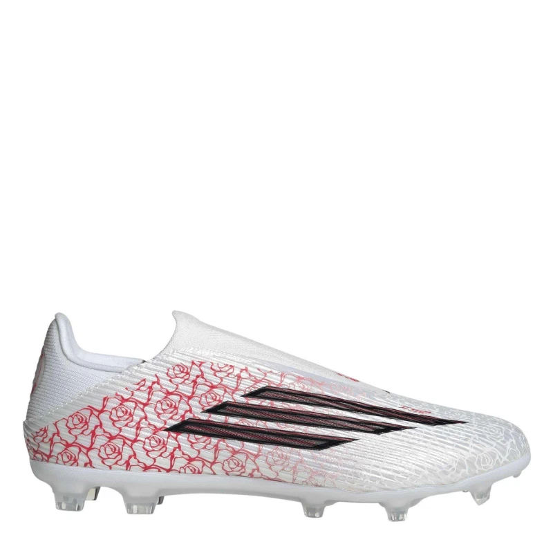 Image of adidas F50 League Laceless Adults Firm Ground Football Boots White/Blk/Red male 11 (46)