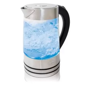 Image of Quest 34260 Stainless Steel 2200W LED 1.7L Kettle - Silver