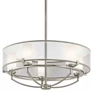 Image of 5 Bulb Chandelier Hanging Pendant LIght Classic Pewter LED G9 3.5W Bulb