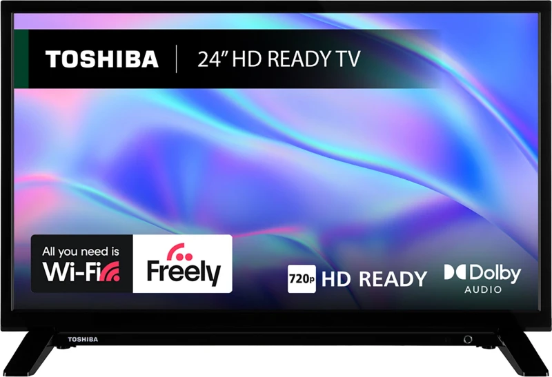 Image of Toshiba 24WV2553DB 24 HD Ready Smart LED TV with HDR10 Dolby Audio & Freely Streaming 24WV2553DB Black