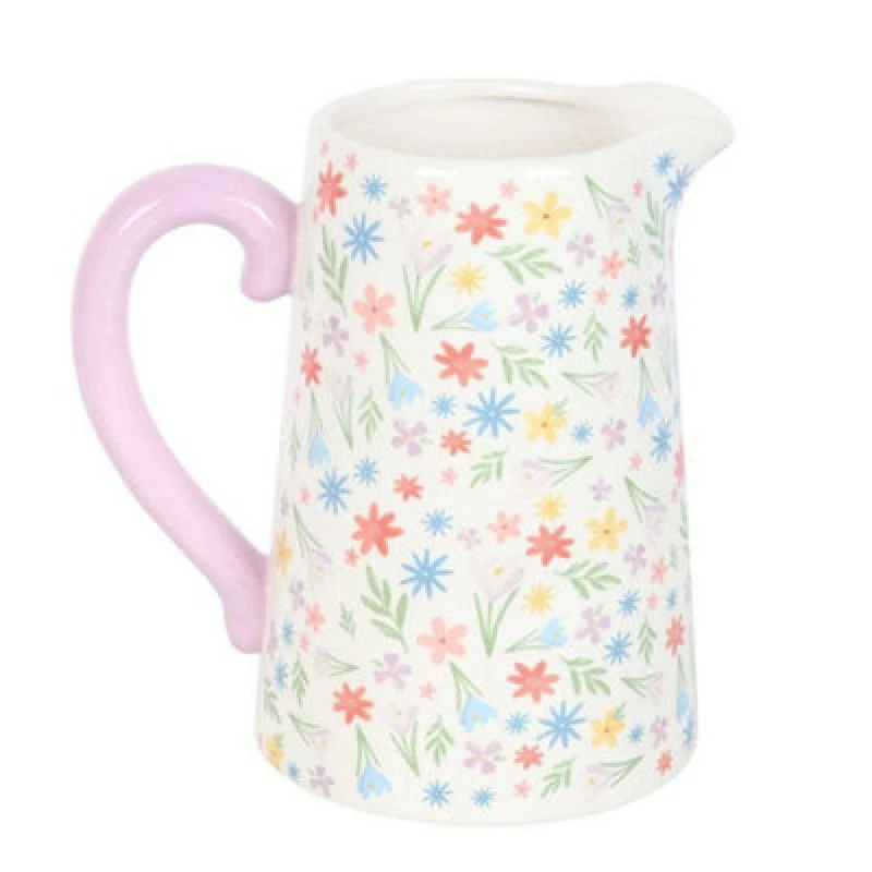 Image of Something Different Something Different Ceramic Floral Jug Multi One Size Unisex 5063703598118