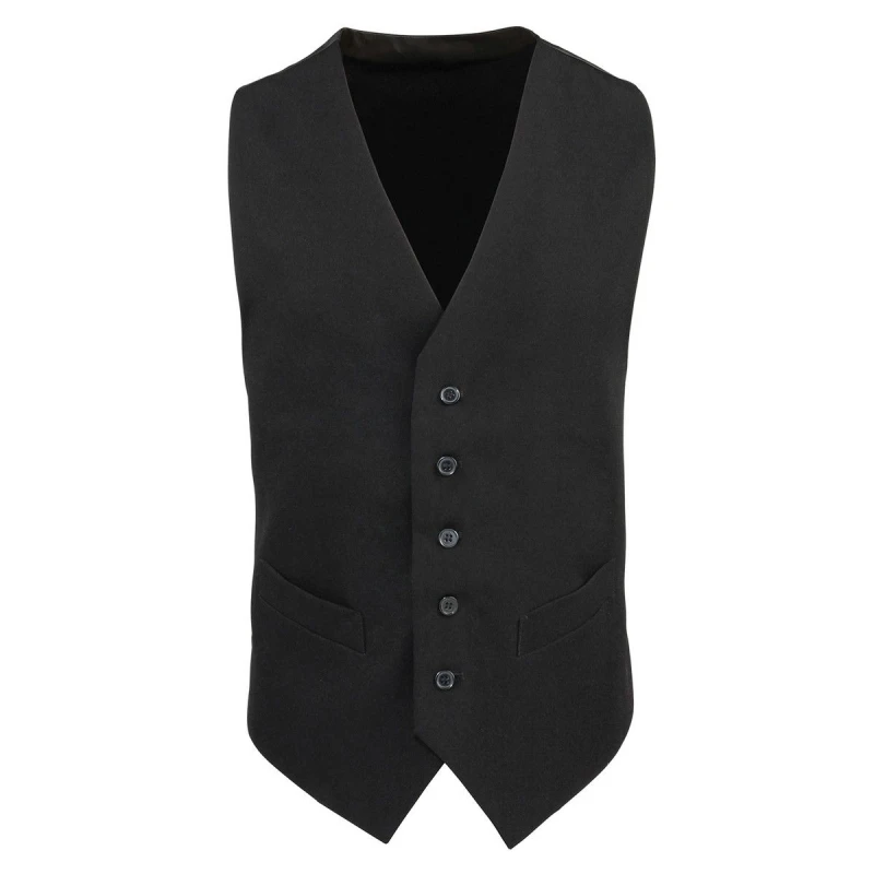 Image of Premier Lined Waistcoat Black male