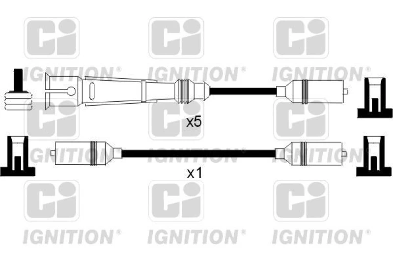 Image of QUINTON HAZELL Ignition lead set QUINTON HAZELL XC953