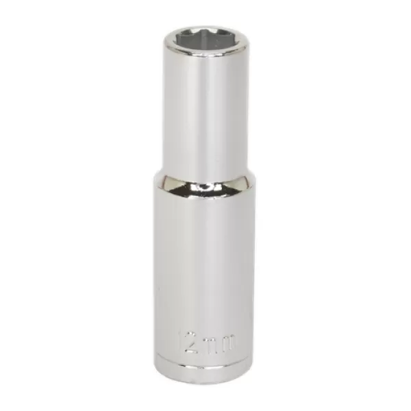 Image of Genuine SEALEY S0668 WallDrive® Socket 12mm Deep 1/2Sq Drive