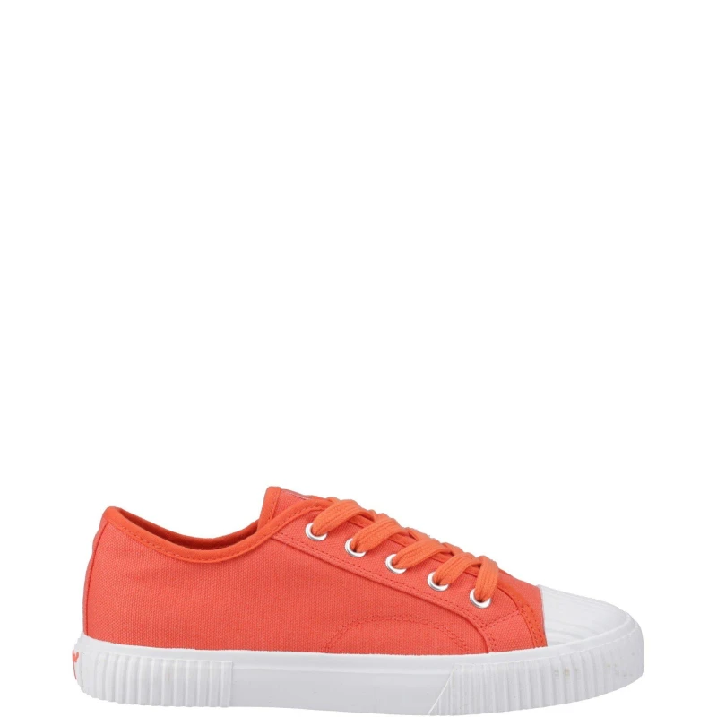 Image of Hush Puppies Freya Canvas Trainer Orange
