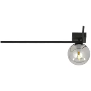 Image of Emibig Imago Black LargeGlobe Ceiling Light with Graphite Glass Shades, 1x E14