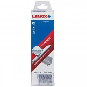 image of Lenox 18TPI Medium Metal Cutting Reciprocating Saw Blades 152mm Pack of 25