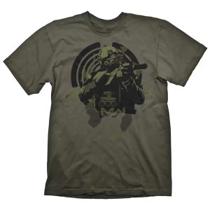 image of Call of Duty: Modern Warfare Soldier In Focus Mens Large T-Shirt - Green