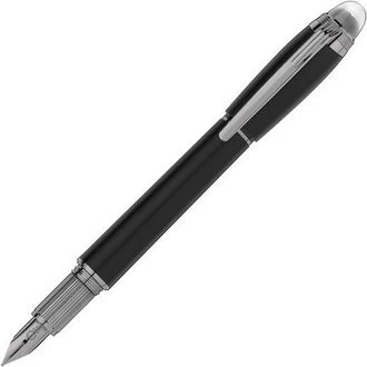 Image of Mont Blanc - Starwalker Ultrablack Precious Resin Fountain Pen (f) - Fountain Pens - Black