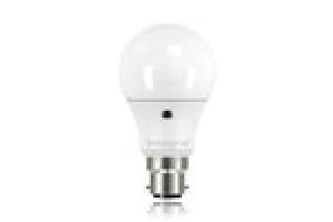 Image of Integral Auto Sensor Classic Globe GLS 6.6W 40W 5000K 510lm B22 Lamp