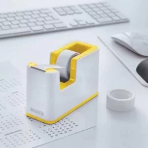 Image of Leitz WOW Tape Dispenser. Incl. tape. For convenient one-hand
