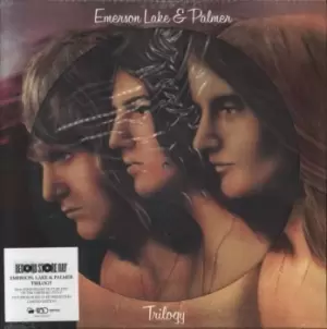 image of Emerson Lake & Palmer Trilogy - Picture Disc Edition - RSD 2022 - Sealed 2022 UK picture disc LP BMGCAT607LPX