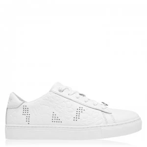 Image of Radley Floral Embossed Trainers - White