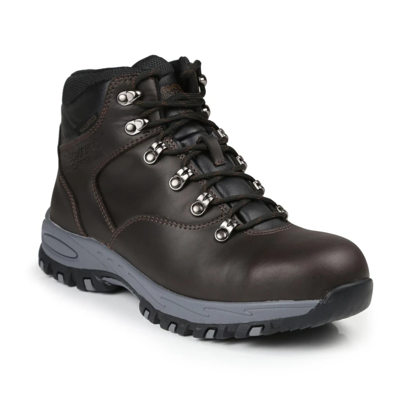 Image of Regatta Gritstone Waterproof Steel Toe Cap Safety Work Boo - Green Green 8