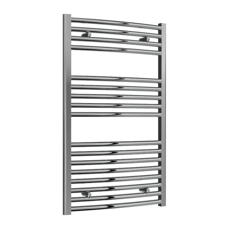 Image of Bathroom Kingdom Diva Chrome Straight Heated Towel Rail 1000x600 in Silver Silver Unisex